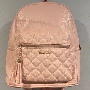 GilesNBrooks Light Pink Mini Faux Leather Backpack